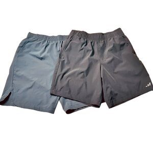 bcg Men's Athletic Basketball Shorts Lot Of 2 Grey And Black Size Large